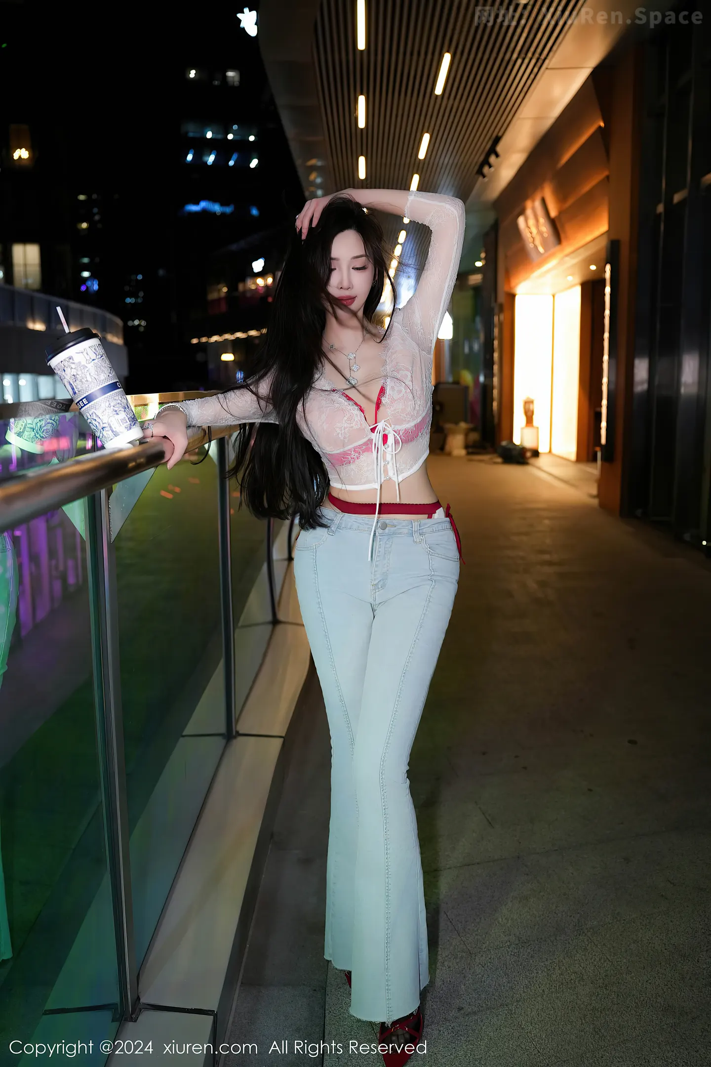 图片[3]-[XiuRen秀人网]VOL.8846 女神Carol周妍希X性感红色内衣配黑丝吊袜秀完美身材诱惑写真58P-秀人网官方网站